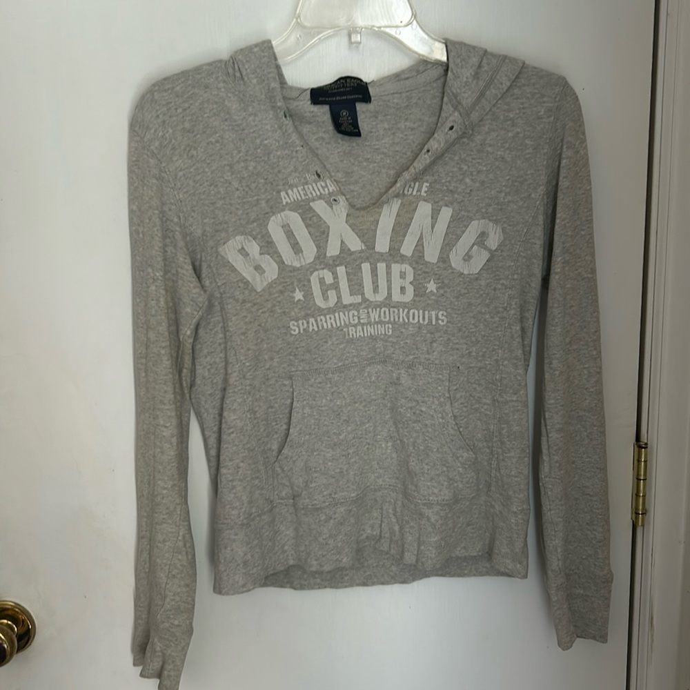 American Eagle, outfitters vintage hooded shirt, size medium